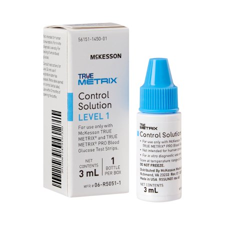 McKesson TRUE METRIX - Blood Glucose Control Solution Blood Glucose Testing 3 mL Level 1 - 06-R5051-1
