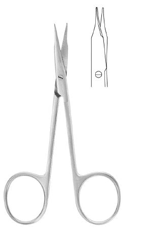 McKesson Argent - Tenotomy Scissors Stevens 4-1/8 Inch Surgical Grade Stainless Steel Finger Ring Handle - 43-1-110