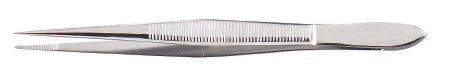 McKesson Argent - Splinter Forceps 4 Inch Length Surgical Grade Stainless Steel NonSterile NonLocking Thumb Handle Straight - 43-1-779