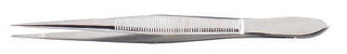 McKesson Argent - Splinter Forceps 4 Inch Length Surgical Grade Stainless Steel NonSterile NonLocking Thumb Handle Straight - 43-1-779