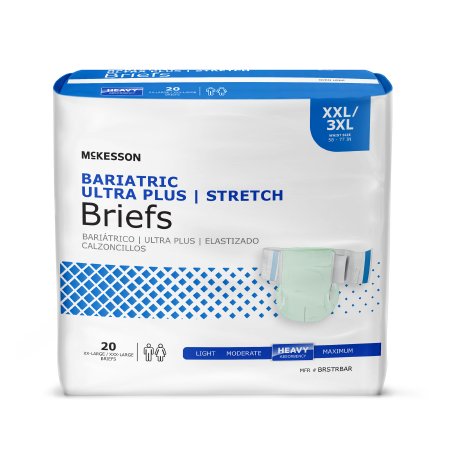 McKesson - Unisex Adult Incontinence Brief 2X-Large / 3X-Large Disposable Heavy Absorbency - BRSTRBAR