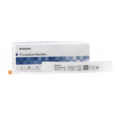 McKesson - Spinal Needle Quincke Style 25 Gauge 3-1/2 Inch - 4632V2