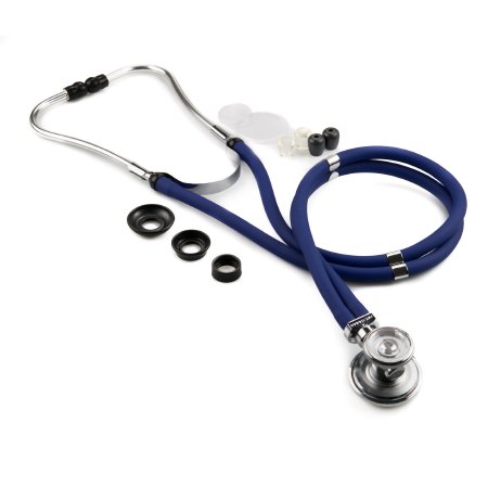 McKesson LUMEON - Sprague Stethoscope Blue 2-Tube 22 Inch Tube Double-Sided Chestpiece - 01-641NGM
