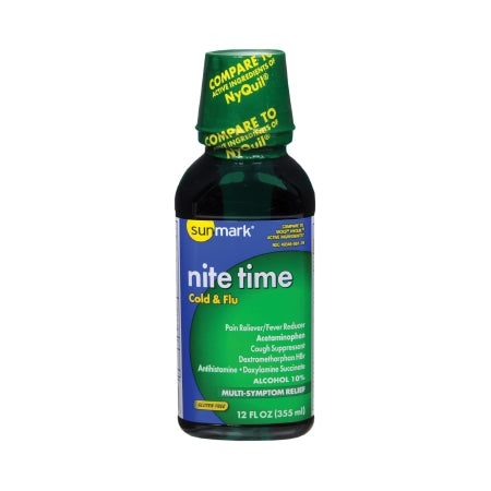 sunmark - Cold and Cough Relief 650 mg - 30 mg - 12.5 mg / 30 mL Strength Liquid 12 oz. - 49348006139