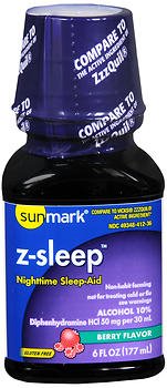 sunmark - Sleep Aid 6 oz. Liquid 50 mg / 30 mL Strength - 49348041236