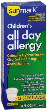 sunmark - Allergy Relief 1 mg / mL Strength Oral Solution 4 oz. - 49348093434
