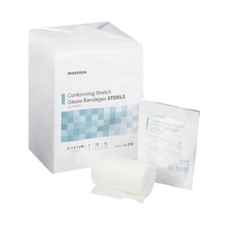 McKesson - Conforming Bandage Polyester 3 Inch X 4-1/10 Yard Roll Shape Sterile - 16-018
