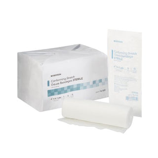 McKesson - Conforming Bandage Polyester 6 Inch X 4-1/10 Yard Roll Shape Sterile - 16-020