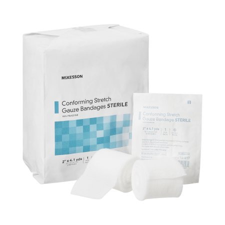 McKesson - Conforming Bandage Polyester 2 Inch X 4-1/10 Yard Roll Shape Sterile - 16-017
