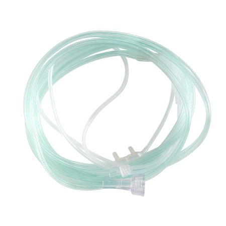 McKesson - ETCO2 Nasal Sampling Cannula with O2 Delivery With Oxygen Delivery Adult Curved Prong / NonFlared Tip - 16-0503