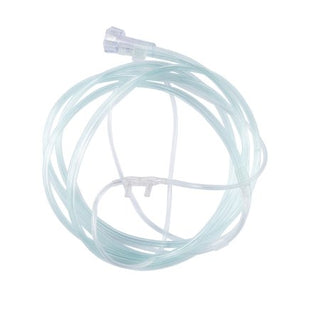 McKesson - ETCO2 Nasal Sampling Cannula with O2 Delivery With Oxygen Delivery Adult Curved Prong / NonFlared Tip - 16-0504