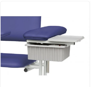 Tech-Med Upholstered Blood Draw Chairs - Tray and Drawer Assembly - 4388