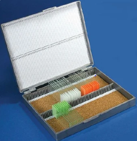 McKesson - Slide Storage Box Grey ABS Plastic / Cork 100 Slide Capacity - 177-513079A