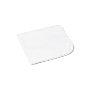 Medline Bleached 50/50 Blended Mattress Covers - Mattress Pad, Bleached, 50% Cotton/50% Polyester Blend, 17" x 18", 24/Case - MDT219347BB