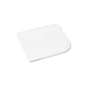 Medline Bleached 50/50 Blended Mattress Covers - Mattress Pad, Bleached, 50% Cotton/50% Polyester Blend, 17" x 18", 24/Case - MDT219347BB