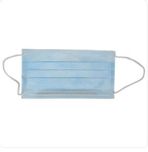 Cardinal Level 1 Earloop Procedure Mask with Poly Inner Layer, Blue AT7511 - 50 Masks Per Box