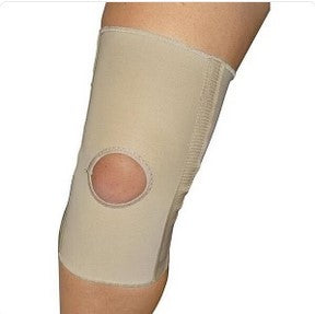 Scott Specialties Slip-On Knee Support with Open Patella - Slip-On Knee Support with Open Patella, Beige, Size L - 3700-BEI-LG