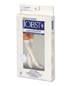 JOBST Anti-Em/GPT - Anti-embolism Stocking Knee High Large / Regular White Inspection Toe - 111410