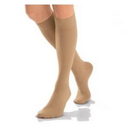 BSN Medical JOBST Opaque Knee High Stockings - Opaque Knee-High Stocking, Beige, Size M - 115213