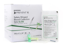 Prevent® G Blood Collection Set 21 Gauge 3/4 Inch Needle Length Safety Needle 12 Inch Tubing Sterile - 16-BC2134