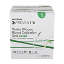 Prevent® G Blood Collection Set 21 Gauge 3/4 Inch Needle Length Safety Needle 12 Inch Tubing Sterile - 16-BC2134