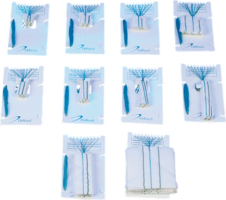 DeRoyal Neuro Sponges in Patties and Strips, ½” x 3” Patties - Case of 10 - 30-057