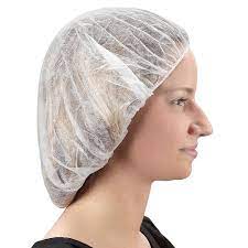 Uline Polypropylene Bouffant Caps - Polypropylene Bouffant Caps, 24", White - Pack of 100 - S-10480W