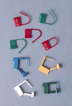 RD Plastics - Padlock Seal Padlock Yellow Plastic - Case of 100 - R82