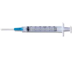 Becton-Dickinson Syringe/Needle 3Cc Luer Lock 20Gx1" Conventional Box of 100 - 309578
