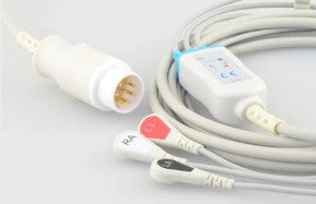 Sage Services Group - Lead Set 3-Leads, Snap-Leads, One Piece For HP Codemaster XL+ Defibrillator Monitor - A08R-03S