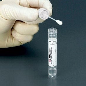 Flocked Swabs, Mini Nylon Tip, 80 mm Breaking Point, Sterile, Individually Wrapped, Peel Pouch Pk/100- 501CS01