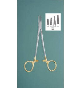 MeisterHand - Needle Holder 6 Inch Length Serrated Jaws Finger Ring Handle - MH8-44