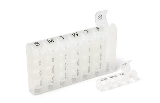 Medline 7-Day Pill Reminder, Clear Container case of 20 - OTCPILLMNDR