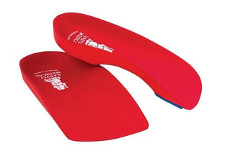 Vasyli Custom 3/4 Length Insoles, Red, XS -  081328087