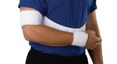DeRoyal Shoulder Immobilizer DeRoyal Large Foam / Polyester / Cotton Hook and Loop Closure Left or Right Arm