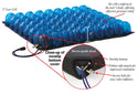 AliMed AeroCell II Low Cell Cushion, Single- or Dual-Valve Low Cell Cushion Cover, 20"W x 18"D x 2"H - 1767