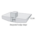 AliMed Sit-Straight Cushion with Pommel Sit-Straight Cushion w/Pommel, 18"W x 16"D - 1120