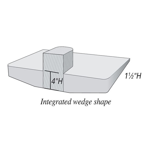 AliMed Sit-Straight Cushion with Pommel Sit-Straight Cushion w/Pommel, 18"W x 16"D - 1120