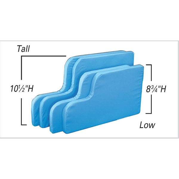 AliMed Wheelchair Side Supports Wheelchair Side Supports, Low, 8.75"H x 15"D x 1", Pair - 1240