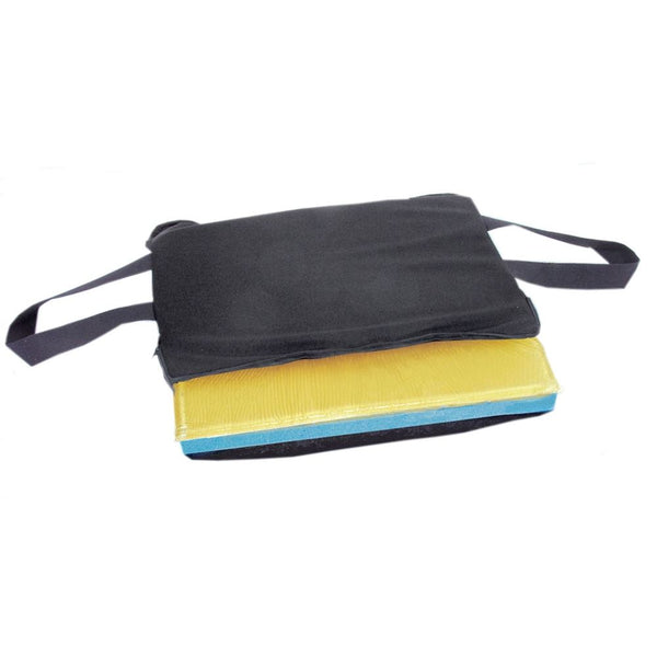 AliMed T-Gel Plus Cushion w/Solid Seat Insert T-Gel Plus Cushion w/SSI, Nylon Cover, 20"W x 18"D - 10880/NA/NA/NYL