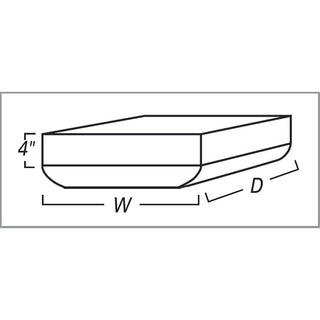 SkiL-Care Level Cushion for Sling-Seat Wheelchair, 14"W-22"W Cushion for Sling-Seat WC, 18"W x 16"D - 1368/NA/18X
