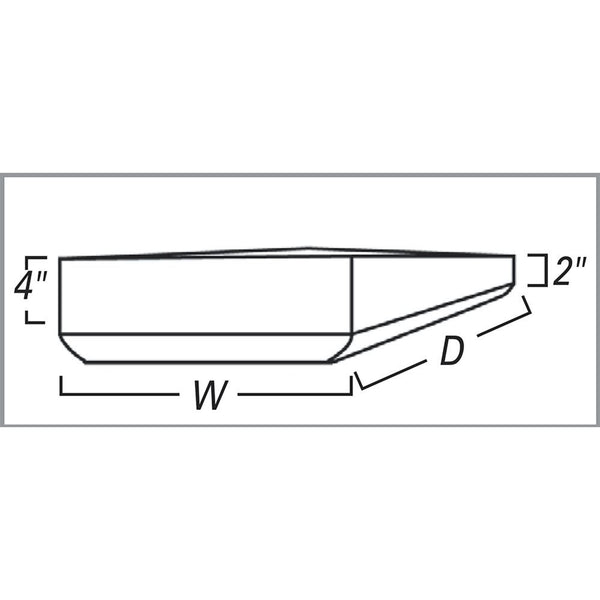 SkiL-Care Wedge Cushion for Sling-Seat Wheelchair, 14"W-22"W Wedge Cushion for Sling Seat Wheel Chair, 16"W x 18"D - 1369/NA/161