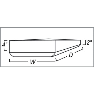 SkiL-Care Wedge Cushion for Sling-Seat Wheelchair, 14"W-22"W Wedge Cushion for Sling Seat Wheel Chair, 18"W x 24"D - 1369/NA/184