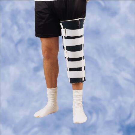 DeRoyal Knee Immobilizer DeRoyal Universal Hook and Loop Closure 24 Inch Length Left or Right Knee