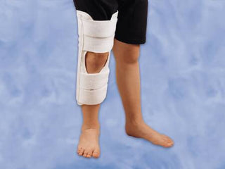 DeRoyal NonHinged Knee Immobilizer Stat™ Pediatric, Medium Hook and Loop Closure 8 to 12 Inch Circumference 8 Inch Length Left or Right Knee