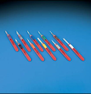 DeRoyal DeRoyal Safety Scalpel Size E11 Stainless Steel / Plastic Sterile Disposable
