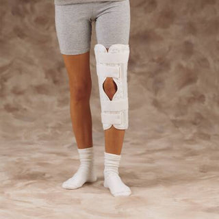 DeRoyal Knee Immobilizer Sized Superlite™ Large Hook and Loop Closure 16 Inch Length Left or Right Knee