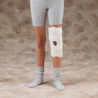 DeRoyal Knee Immobilizer Sized Superlite™ Medium Hook and Loop Closure 12 Inch Length Left or Right Knee