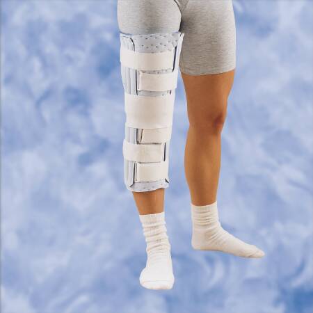 DeRoyal Knee Immobilizer DeRoyal Universal Hook and Loop Closure 16 Inch Length Left or Right Knee