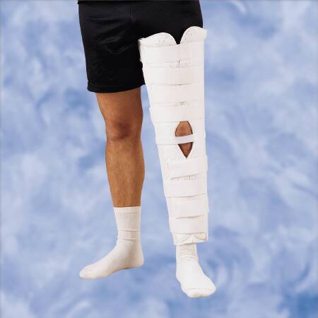 DeRoyal Knee Immobilizer DeRoyal Universal Hook and Loop Closure 26 Inch Length Left or Right Knee